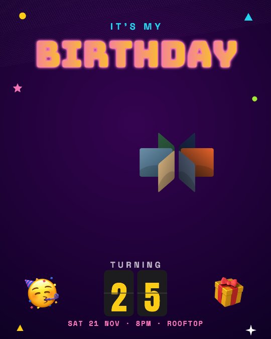 Birthday Bash video template preview