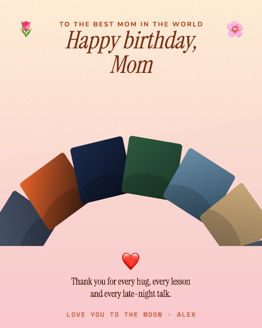 Birthday Wishes video template preview
