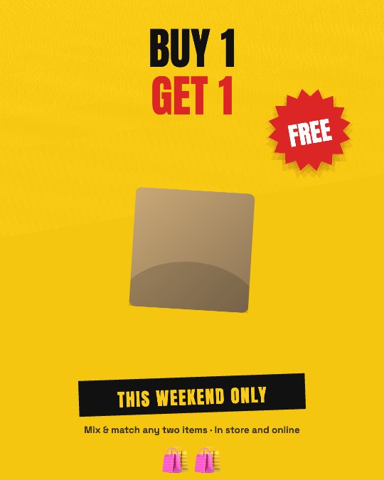 Buy 1 Get 1 video template preview