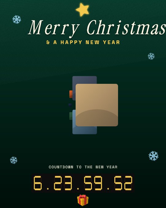 Merry Christmas video template preview