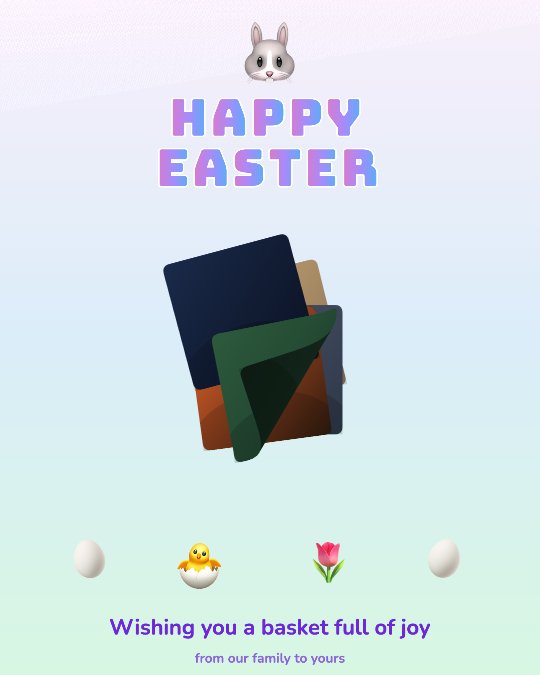 Happy Easter video template preview