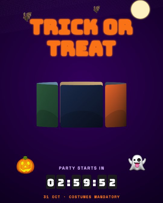 Halloween video template preview
