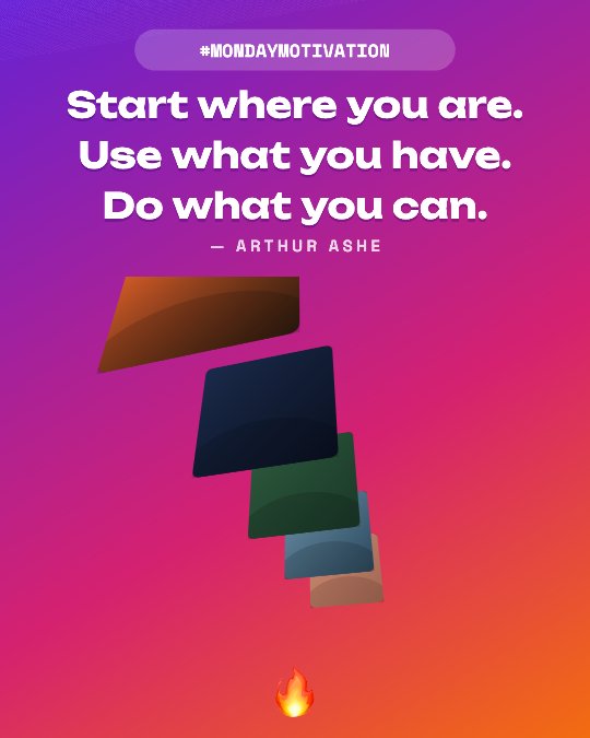Monday Motivation video template preview