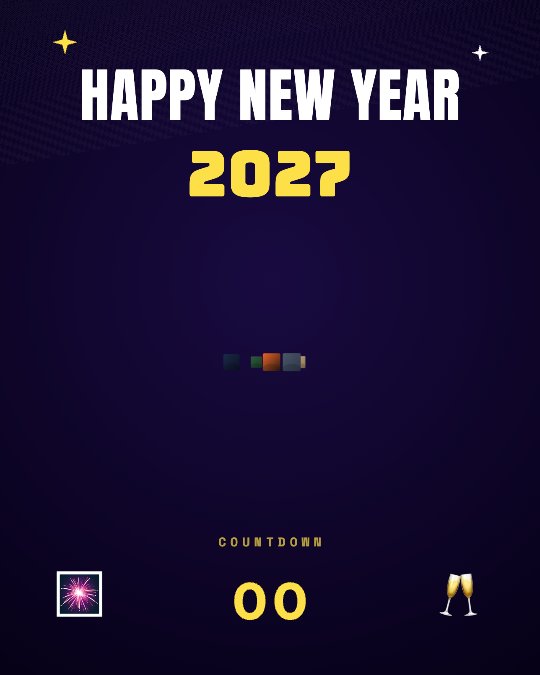 Happy New Year video template preview