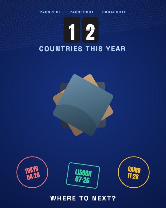 Passport Stamps video template preview