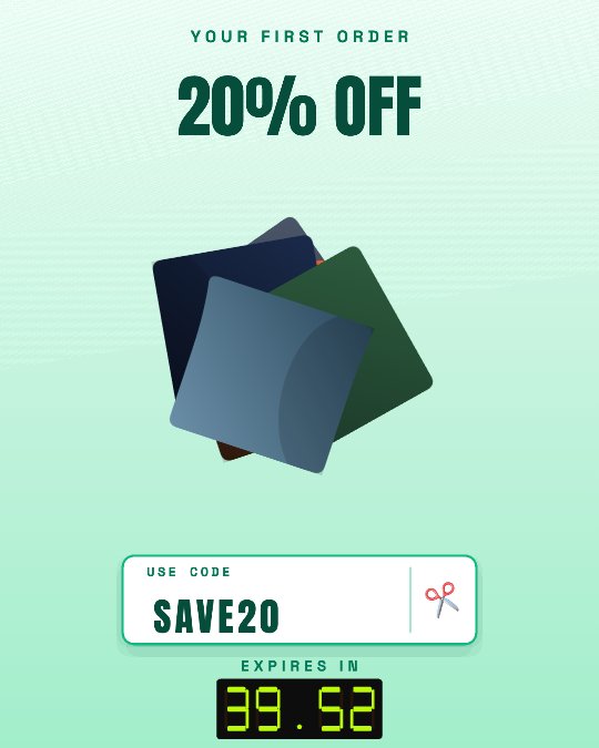 Promo Code video template preview