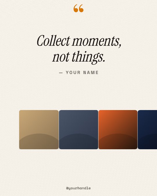 Quote video template preview