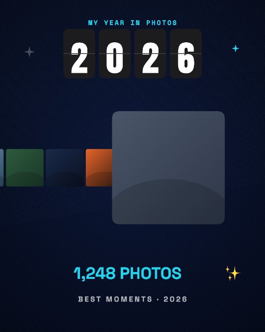 Year in Review video template preview