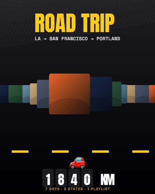 Road Trip video template preview