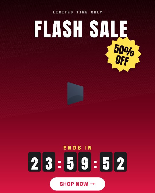 Flash Sale video template preview