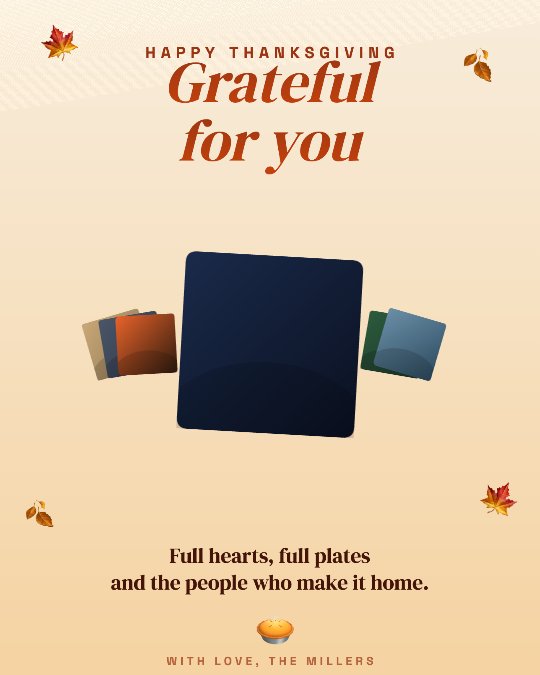 Thankful video template preview