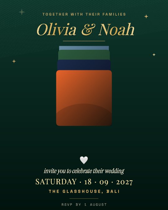 Wedding Invitation video template preview